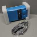 LEOTEC AM/FM Radio with Best Reception, AC or Battery Operated Portable Radio with Big Speaker, Large Tuning Knob, Clear Dial, Earphone Jack for Gift, Elder, Home (Blue) 