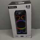 BOHINI Bluetooth Speaker, 160W Peak Powerful Loud Stereo Sound Deep Bass Wireless Boombox Portable Large Party Speakers with Subwoofer TWS Pairing Dynamic LED Light for Outdoor Camping Backyard Events (Black)