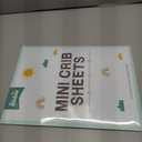 Biloban Mini Crib Sheets Fitted, 2 Pack Mini Crib Sheet Fits for Mini Crib Mattress, Neutral Mini Crib Sheets for Baby Boys and Girl, Grey, 38X 24