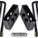 ECCPP 1.5 inch Leveling Lift Block Kits with Extra Long Square Leaf Spring Axle U Bolts for Ford for F-150 lift kit 2WD/4WD 2004-2018
