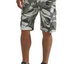 Wrangler Authentics Mens Premium Twill Cargo Short (33, White Camo)