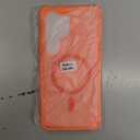 Janmitta Magnetic for Samsung Galaxy S26 Ultra/S25 Ultra Case, with Screen Protector+ Wrist Strap, Compatible with MagSafe, Shockproof Slim Translucent Matte Phone Cover, Orange