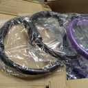 12 Pcs Pilates Rings 14 Inch and 12 Inch Exercise Ring Magic Circle Yoga Ring Lightweight Flexible Workout for Fitness Training Physical Therapy Full-Body Toning and Shaping