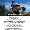 7/8'' Thumb Throttle with Dual Brake Lever Assy 50 & 90cc throttle cable Compatible with 50cc 90cc 150cc 250cc ATV Quad Roketa Taotao Sunl Kazuma