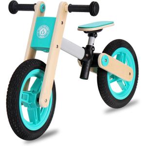 Wooden No-Pedal Balance Bike