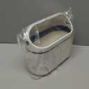 LALASTAR Desktop Trash Can with Lid, Mini Trash Can for Desk, Small Office Countertop Garbage Can, Mountable Tiny Wastebasket for RV, Dorm, Freezer, Laundry and More (Blue)