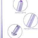 Gejoy 2 Piece Light up Wand Magic Wizard Wand Princess Fairy Wands Christmas Light Sound Toy Cosplay Props for Kids(Purple)