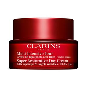 Clarins Super Restorative Day Cream | Anti-Aging Moisturizer For Mature Skin Weakened By Hormonal Changes | Replenishes, Illuminates & Densifies Skin | Lifts & Smoothes | Targets Age Spots & Wrinkles