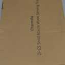 2 PCS Solid Acacia Wood Serving Trays 16 * 12 inch Rectangular Wooden Serving Platters Natural Wooden Boards for Bar Coffee Party (Brown)