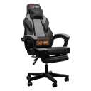 Walsunny Gaming Chairs with Footrest, Massage Leather Game Chair for Adults Big and Tall Gamer Chair with Headrest and Lumbar Support with Ergonomic PU