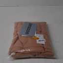 NICETOWN Linen Burnt Orange Curtains 90 inch Length 2 Panels, Grommet Privacy Added Thick Flax Linen Burlap Semi Sheer Light Filtering Window Treatments for Bedroom/Girls Room, W55 x L90