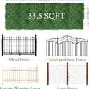 Artificial Ivy Privacy Fence Screen:40"x 120" (34 SQFT) 4-Layer Leaf UV-Anti Faux Greenery Boxwood Backdrop Ivy Vine Leaf Fence Panels for Outdoor, Indoor, Garden,Backyard and Decor