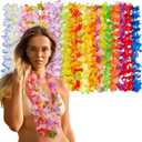 Freyalife Hawaiian Leis Decorations,Leis for Luau Party Decor Flower,Tropical Hawaiian Bulk Hula Dance Party Decor