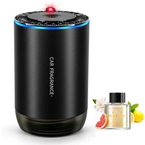Kwak's Car Air Freshener Diffuser,Smart Rechargeable Aromatherapy Essential Oil Diffuser with Starry Sky Projection,Mini Portable Suitable for Car, Home and Office