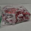 CCINEE 5ft Red Pop up Christmas Tree, Skinny Glittery Tinsel Artificial Collapsible Snowflake Sequin Pencil Tree for Holiday Party (Red and White)