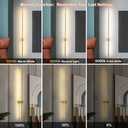 Modern Plug in Wall Sconces Set of Two,Gold Plug in Wall Light with Remote,Wall Lamp with Plug in Cord, LED Wall Light with Memory Function, Original Brand Lighting