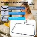 MER8700DS1 MER8674AW0 MER8680BS0 WFE540H0ES0 MER8674AS0 Oven Bake Element | WFE540H0AS WFE710H0AE0 WFE714HLAS1 WEE750H0HZ1 WFE540H0AS0 MER8775AB0 MER8775AS0 MER8674AB0; for Whirlpool Maytag ranges.