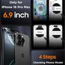 SPIDERCASE Magnetic for iPhone 16 Pro Max Case, Translucent Matte with 2PCS Tempered Glass Screen Protector [Upgraded Full Camera Protection] Anti-Scratch Slim Phone Case Slim Phone Case,Black