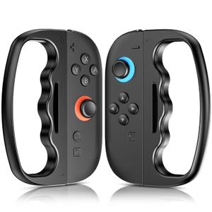 FUNDIARY Fitness Boxing Controller Grip for Nintendo Switch 2(2025), Grips Accessories Bundle Compatible with Switch 2 Sports Games with Comfort Hand Grips Controller Fit for Boy and Girl - Black & Black