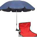 GRANDMEI Chair Umbrella with Clamp,46 inches UPF 50+ Clip on Parasol for Patio,Beach Chairs,Strollers,Wheelchairs,Golf Carts
