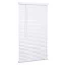 LOTUS & WINDOWARE Cordless Mini Blind, 1" Vinyl Slats, 17" Wide x 84" Long - White, Window Blinds for Home and Office, Interior Door Blinds - Light Filtering