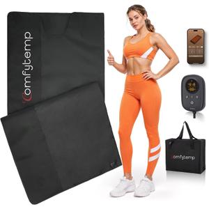 Comfytemp Extra Large 35"X78" Sauna Blanket, Dual Zone Temperature Control