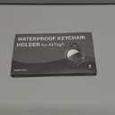 Waterproof Airtag Holder  4 Pack Airtag Keychain Holder Compatible with Apple AirTags, Ultra Durable AntiScratches Protective Case with Keyring for Luggage, Backpack, Pet, Bag, Black