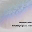 YQYS Pet Vest Dress, Tutu Skirts for Puppy, Summer Sundresses for Small Dogs and Cats Rainbow Color Large