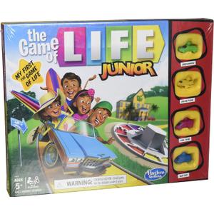 Hasbro Gaming The Game of Life Junior Board Game for Kids Ages 5 and Up,Game for 2-4 Players
