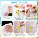 Yaomiao 30 Sets Summer Suncatchers Window Art Drawing Kits DIY Ice Cream Sun Catcher Crafts Bulk Paint Your Own Window Hanging Ornaments for Home Birthday Party Favors Decor Gifts