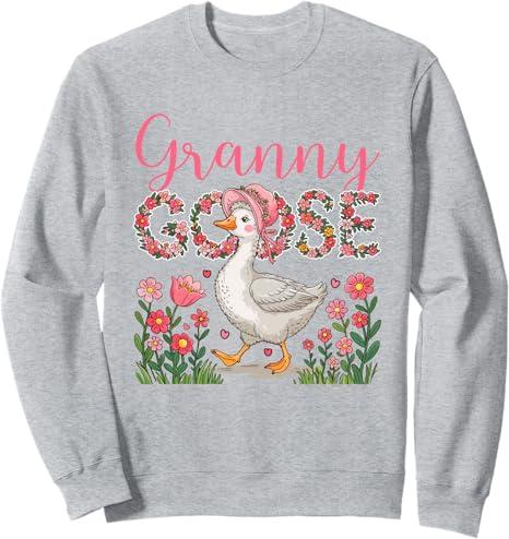 Goose Owner Granny Mother's Day Farmer Rancher Colorful Sweatshirtб, 2XL
