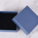 Cardboard Jewelry Gift Boxes, 50 Pack 3.5x3.5x1 Inch, Bulk Jewelry Packaging Small Jewelry Box with Lids for Necklace Ring Bracelet Earring(Blue)