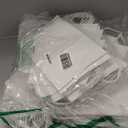 RACETOP White Paper Bags with Handles Bulk 8"x4.5"x10.8" 100Pcs Gift Bags Medium Size, White Gift Bags with Handles, Gift Bag Bulk for Retail, Party, Shopping, Merchandise