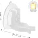 STOBAZA Electronic Candle Suction Cup Accessories 12 Pcs Strong Hold Window Candle Holders for Led Flameless Candles Perfect for Home Decor and Party Decorations