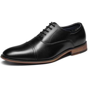 Bruno Marc Men's Lace Up Soft Cap-Toe Formal Dress Shoes (8.5, Black)