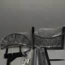 Garden Hose Holder for Outside - Upgraded Water Hose Holders with 5 Spikes & 2 Shepherds Hooks, Freestanding Hose Stand Heavy Duty Hose Hanger Hose Storage Hose Reel Rack for Outside Yard Lawn (Black)