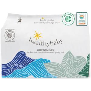 Our Diapers | The First EWG Verified & Microbiome-Friendly Diaper | 12-Hour Leak Protection | Made with Organic Cotton & Plant-Derived Materials | Totally Chlorine Free | Size 2 (12-18 lbs) 42 Count