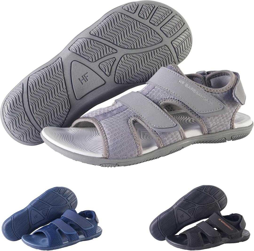 Hike Footwear HF Baresandals IV Barefoot Walking Sandals for Men & Women, Adjustable Fit, Zero-Drop Shoes With Minimalist Sole, Comfortable Lightweight Daily Summer Footwear, W/US 8/8.8.5