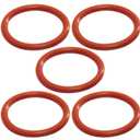 Sterling Seal & Supply 123 Silicone O-Ring, 70A Durometer, Red, 1-3/16" ID, 1-3/8" OD, 3/32" Width (Pack of 5)
