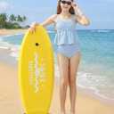 Girls High Waisted Ruffle Tankini A-Line Skirt Top Swimwear Quick-Dry Bathing Suits for Girl Solid Blue Size 10Y (Blue)