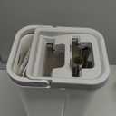 JOYMOOP Mop and Bucket with Wringer Set, Hands Free Flat Floor Mop and Bucket, with 3 Washable Microfiber Pads, Wet and Dry Use, Floor Cleaning System