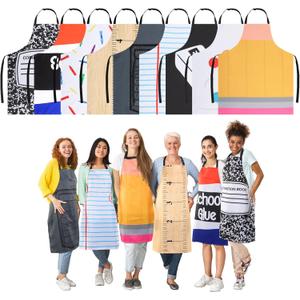 9 Pack Halloween Teacher Costume Set Cosplay Teacher Halloween Party Outfit Group Costumes for Adults