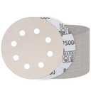 50PCS 5 Inch Hook and Loop Sanding Discs 5000 Grit, 8 Hole Wet Dry Orbital Sander Sand Paper, Silicon Carbide Sandpaper for Automotive Wood Metal