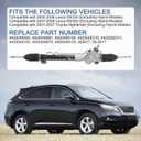 DICMIC Power Steering Rack & Pinion Assembly with Boot Compatible with 2004-2006 Lexus RX330 2007-2009 Lexus RX350 2001-2007 Toyota Highlander Replace# 4420048090, 26-2617