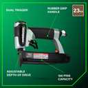 Metabo HPT Pin Nailer, Pro-Preferred Pneumatic Power Nailers for Cabinets, Trim, and Crafting, Makes Invisible Holes, Lightweight 2.0 lbs Tool, 23 Gauge, 5/8" to 1-3/8" Headless Micro Pins, NP35A