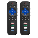 (Pack of 2) Replacement Remote Control Only for Roku TV, Compatible for TCL Roku/Hisense Roku/Onn Roku/Sharp Roku/Element Roku/Westinghouse Roku/Philips Roku Smart TVs (Not for Roku Stick and Box)