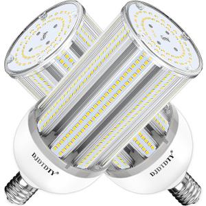 2 Pack 150W LED Corn Light Bulb, Super Bright 150Watt Corn Bulbs, E26 Base with E39 Adapter,5000K,18000LM LED Light Bulb for Garage Warehouse Workshop Barn (150W)
