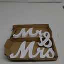 Mrs & Miss Signs for Wedding Table, Large Wooden Letters for Sweetheart Table, Photo Props Wedding Decorations for Anniversary, White