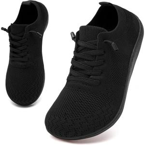 Barefoot Shoes Women Wide Walking Shoes Lightweight Breathable Minimalist Tennis Shoes Fashion Zero Drop Sneakers for Dailywear Workout 8.5