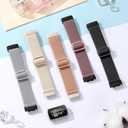 Maledan Elastic Bands Compatible with Fitbit Charge 6/Charge 5 Band Women Men, Waterproof Stretchy Nylon Bracelet Loops Strap Replacement Bands for Fitbit Charge 5/Charge 6 Fitness Tracker Accessories